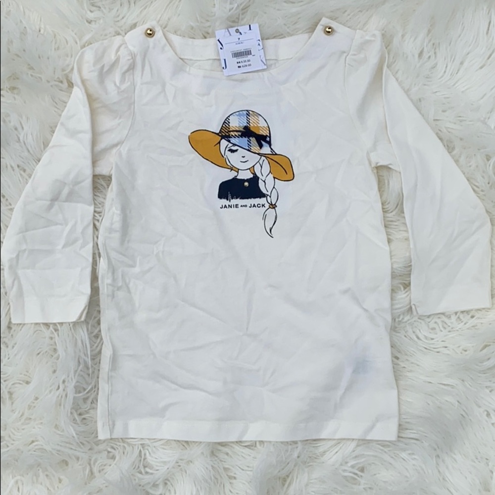 Janie & Jack. NWT. Shirt. Girls. Size 7.